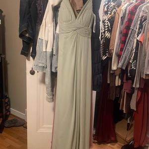 Azaie green bridesmaid dress